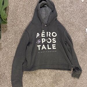 Aeropostale Women's Dark Gray Hoodie